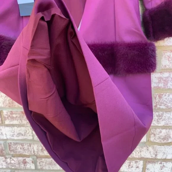 Flavio Castellani Back V Neckline Mink Wool dress NWT - Picture 11 of 15